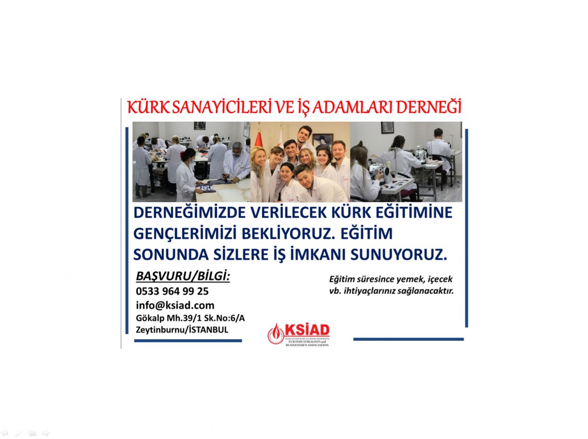4 HAFTALIK EĞİTİM SONRASI GENÇLERİMİZE İŞ İMKANI SUNUYORUZ 4 HAFTALIK EĞİTİM SONRASI GENÇLERİMİZE İŞ İMKANI SUNUYORUZ