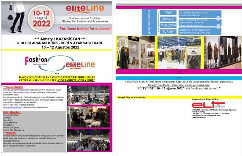 ELITE LINE Uluslararası Kürk-Deri Hazır Giyim Fuarı ELITE LINE Uluslararası Kürk-Deri Hazır Giyim Fuarı